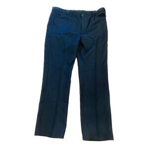 Vintage Levis Dress Pants Men W42 L34 Black Pocket Dacron Slacks Straight Md USA